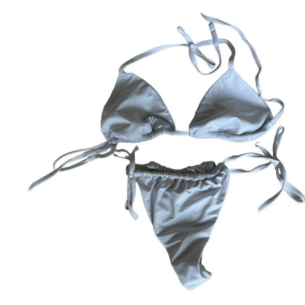 Calzedonia white triangle bikini top